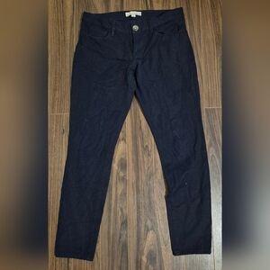 Banana Republic Blue Textured Slim Fit Trousers